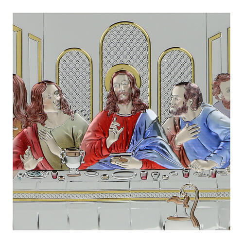 Bild Das Abendmahl nach Leonardo – Bilaminat farbig, Valenti Argenti, 25 × 50 cm 2