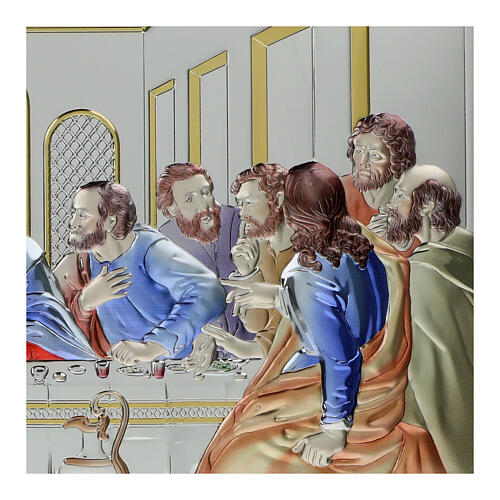 Bild Das Abendmahl nach Leonardo – Bilaminat farbig, Valenti Argenti, 25 × 50 cm 4