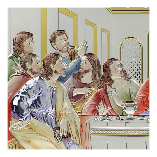 Last Supper, colourful bilaminate image, Valenti Argenti, 18x36 in 3