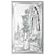 Apparition of Our Lady of Lourdes, silver bilaminate, 3x2 in, Valenti Argenti s1