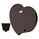 Cuore Sacra Famiglia argento bicolore Valenti bilaminato 8x7 cm s2