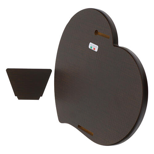 Bild Heilige Familie – Herzform, Bilaminat silber- und goldfarben, Valenti Argenti, 15 × 18 cm 3