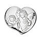 Guardian Angel, heart-shaped present, Valenti Argenti, silver bilaminate, 3x3 in s1