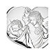 Guardian angel Valenti silver bilaminate heart picture 15x18 cm s2