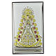 Madonna Del Rocio colorata bilaminato Valenti Argenti 11x7 cm s1