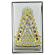 Our Lady of El Rocío, golden and colourful silver bilaminate, Valenti Argenti, 8x4 in s1