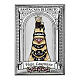 Virgo Lauretana Loreto bilaminato colorato Valenti Argenti 11x7 cm s1