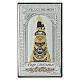 Virgen Loreto bilaminado motivos oro colores Valenti Argenti 15x9 cm s1
