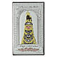 Madonna Loreto oro colori bilaminato argento Valenti 20x12 cm s1