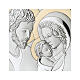 Picture of the Holy Family, bilaminate silver, golden halos, Valenti Argenti, 6x7.5 in s2