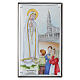 Lady of Fatima icon Valenti Argenti colored enameled 20x12 cm s1