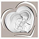 Reliefbild mit Silberbeschichtung – Heilige Familie, Herzform 17 × 17 cm, Valenti s2