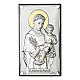 Immagine Sacra Famiglia cornice argentata Valenti 18x12 cm s5