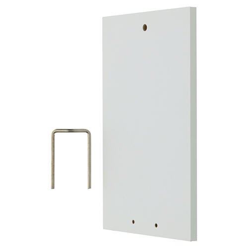 Painel Nossa Senhora de Lourdes moldura prata 14x9 cm 3