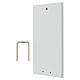 Sacro Cuore Gesù legno bianco cornice argentata Valenti 14x9 cm s3