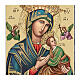 Quadretto Madonna del Perpetuo Soccorso cornice argentata Valenti 18x12 cm s2