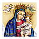 Virgen de las Gracias impresión colores marco plateado Valenti 14x9 cm s2