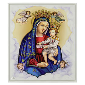 Quadro Madonna delle Grazie glitter Valenti Argenti 45x40 cm