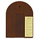 Icona arco Pantocratore bilaminato argento colorato Valenti Argenti 16x12 cm s3