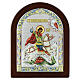St George icon colored bilaminate arch Valenti 22x18 cm s1