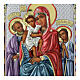 Les Trois Joies icône bilaminé argent détails colorés Valenti Argenti 16x12 cm s2