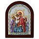 Icona Le Tre Gioie bilaminato argento a colori Valenti 20x15 cm s1
