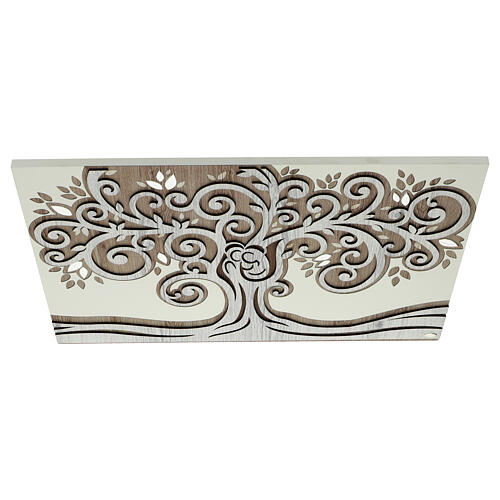 Tree of Life wood picture with bilaminate leaves, Valenti 50x80 cm 3