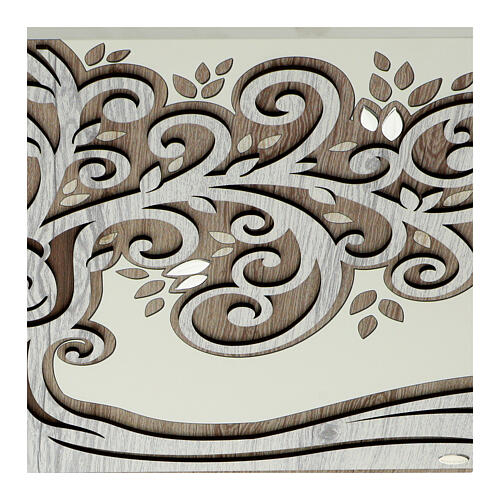 Tree of Life wood picture with bilaminate leaves, Valenti 50x80 cm 4