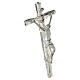 Resin crucifix with silver bath, Valenti, 9 in s2