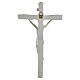 Resin crucifix with silver bath, Valenti, 9 in s3