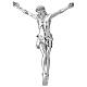 Cuerpo de Cristo crucifijo resina plata Valenti 20 cm s1