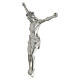 Cuerpo de Cristo crucifijo resina plata Valenti 20 cm s2