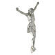 Cuerpo de Cristo crucifijo resina plata Valenti 20 cm s3