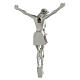 Cuerpo de Cristo crucifijo resina plata Valenti 20 cm s4