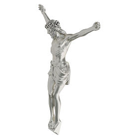 Corpo di Cristo resina argento opaco Valenti 30 cm