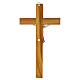 Olive wood cross with polished silver body, 50 cm by Valenti Argenti s5