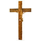 Crucifixo oliveira corpo resina pintada ouro Valenti 65x35 cm s5