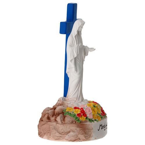 Our Lady of Medjugorje Statue in Colored Resin, Valenti 14x8 cm 3