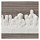 Last Supper, pearly white resin and wood, Valenti Argenti, 5x7.5 in s2