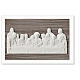 Ultima Cena resina bianca madreperlata legno Valenti Argenti 13x19 cm s1