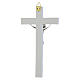 Resin Wall Cross with Shiny Silver Body, Valenti Argenti 23 cm s3