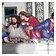 Colourful bilaminate Last Supper bas-relief, 36x18 in s2