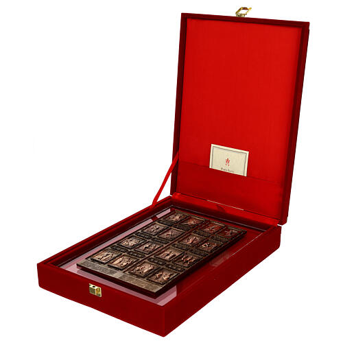 Heilige Pforte aus gegossenem Bronze San Pietro Basilika 35x19 cm 6