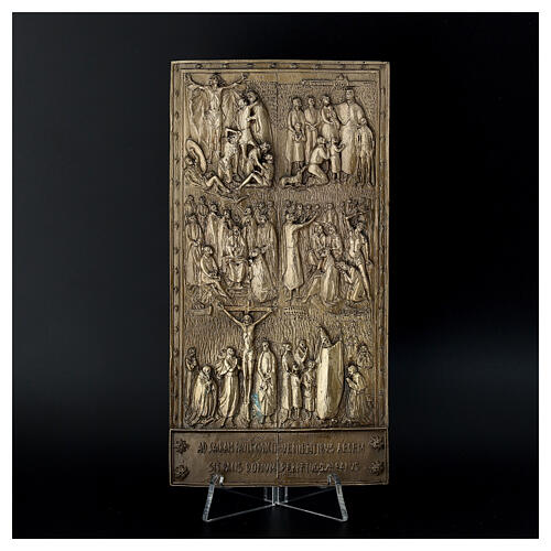 Bronze tile of St. Paul's Holy Door, 7x3.5 in 4