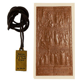 Medal of St. Paul's Holy Door, bronze alloy, 1.2x0.6 in