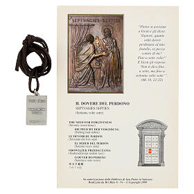 Silver-plated brass tile medallion of Saint Peter Holy Door