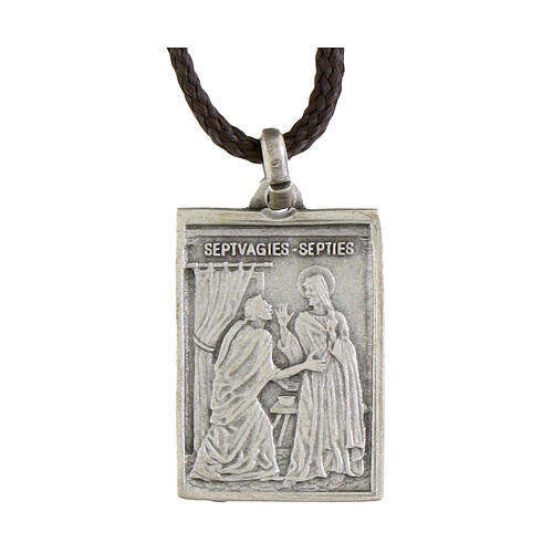 Silver-plated brass tile medallion of Saint Peter Holy Door 1
