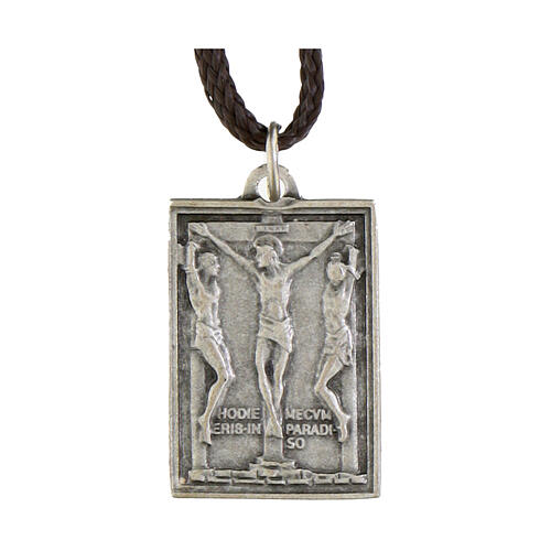 Silver-plated brass medallion with Saint Peter's door panel 1