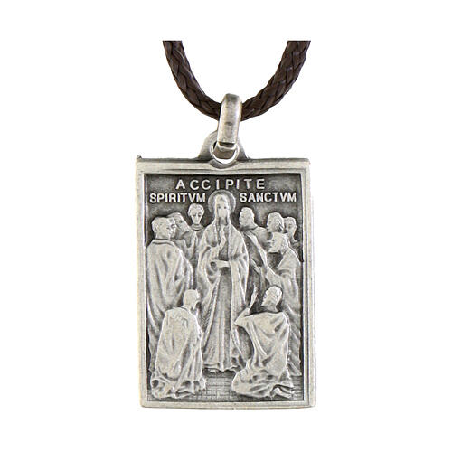 Silver-plated medal, tile of St. Peter's Holy Door 1