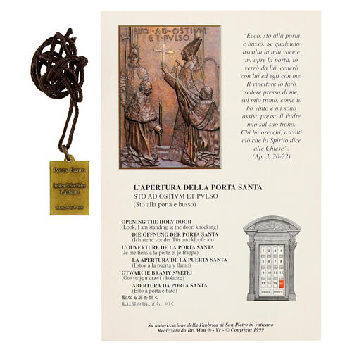 Medalha ladrinho Porta Santa Basílica São Pedro latão 2